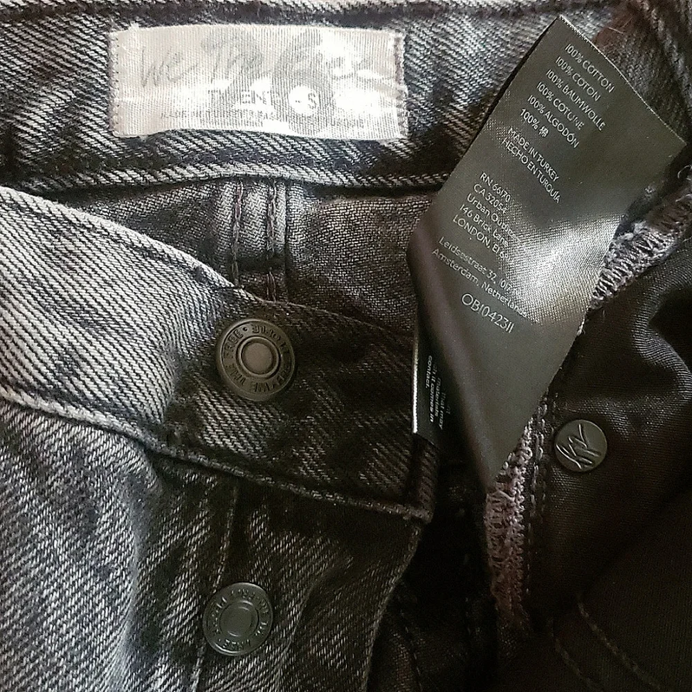 Free People We The Free Maggie Distressed Raw Hem Bottlerocket Mid-Rise Jeans 26 - Picture 13 of 16